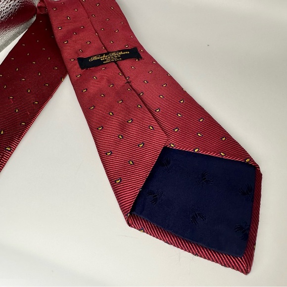 Vintage Brooks Brothers Makers Classic Silk Red Tie 60” 3.75” preppy modern - Picture 4 of 8